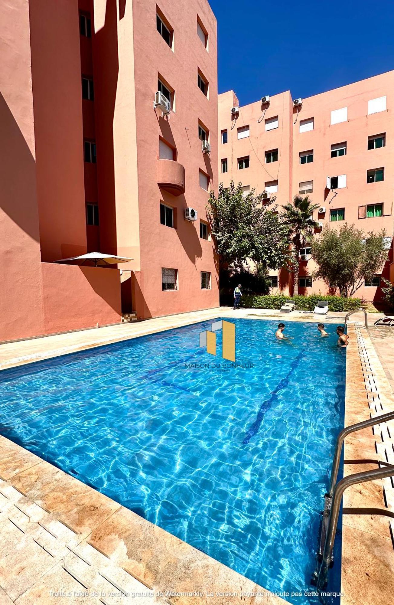 F3 De Luxe A Gueliz - 5 Min De La Gare - Piscine, Wifi, Parking Au Coeur De Marrakech *